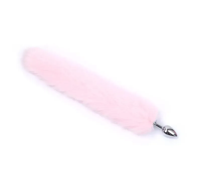Plush Rabbit Tail Fox Tail Anal Plug Metal Butt Plug Prostate Massager BDSM Cosplay Erotic Sex Toy for Women Adults Sex Toy Gift — image 11