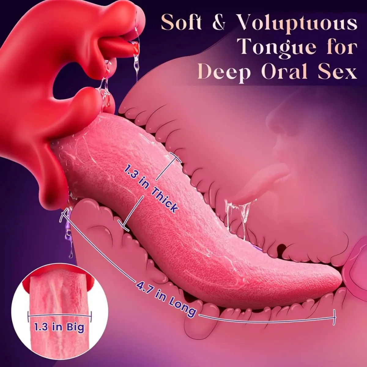 3 em 1 língua lambendo vibrador vibrador para mulheres batendo rotativa clitóris estimulador g ponto massagem masturbador feminino brinquedo sexual — image 2