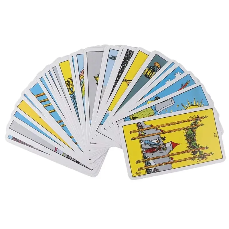 Rider Waite Tarot Card Divination Personal Use Tarot Deckภาษาอังกฤษเต็มรูปแบบภาษาสเปนOracles DeckสำหรับGirl Boardเล่นเกม — image 3