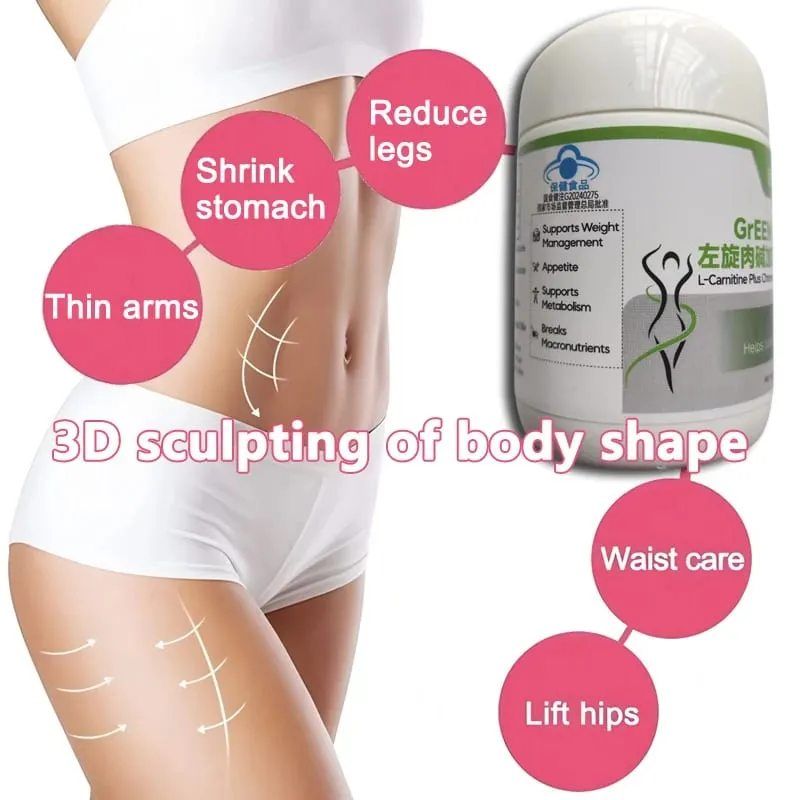 Extra Strength L-carnitine & chromium Weight Loss Capsules Natural Appetite Suppressant Fat Blocker lose weight fast and safe