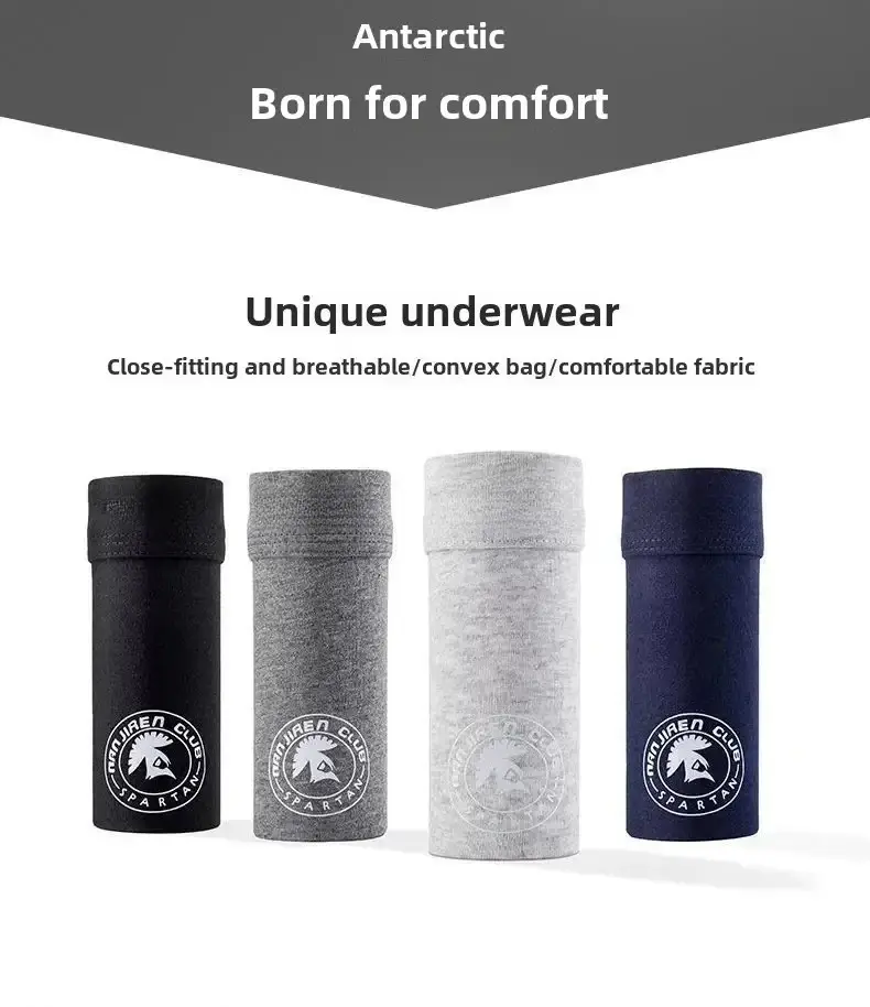 4 Pack Men's Plus Size Boxer Shorts Cotton Anti-Chafe Underwear Big & Tall Breathable Loose Fit Elastic Waistband Boxers — image 12
