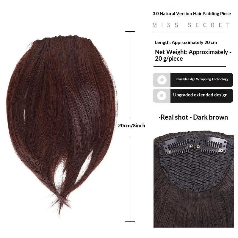 Women's Synthetic High - Crown Hair Topper Clip - In Invisible Design Natural - Looking Volume - Boosting for Thinning Hair — image 10