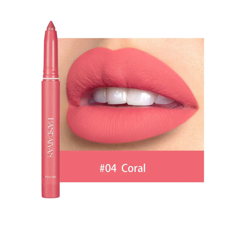 Rossetto opaco rosso ciliegia impermeabile Matita labbra sexy Matita rimpolpante Matita labbra rosa nudo naturale Contorno labbra Trucco contorno
