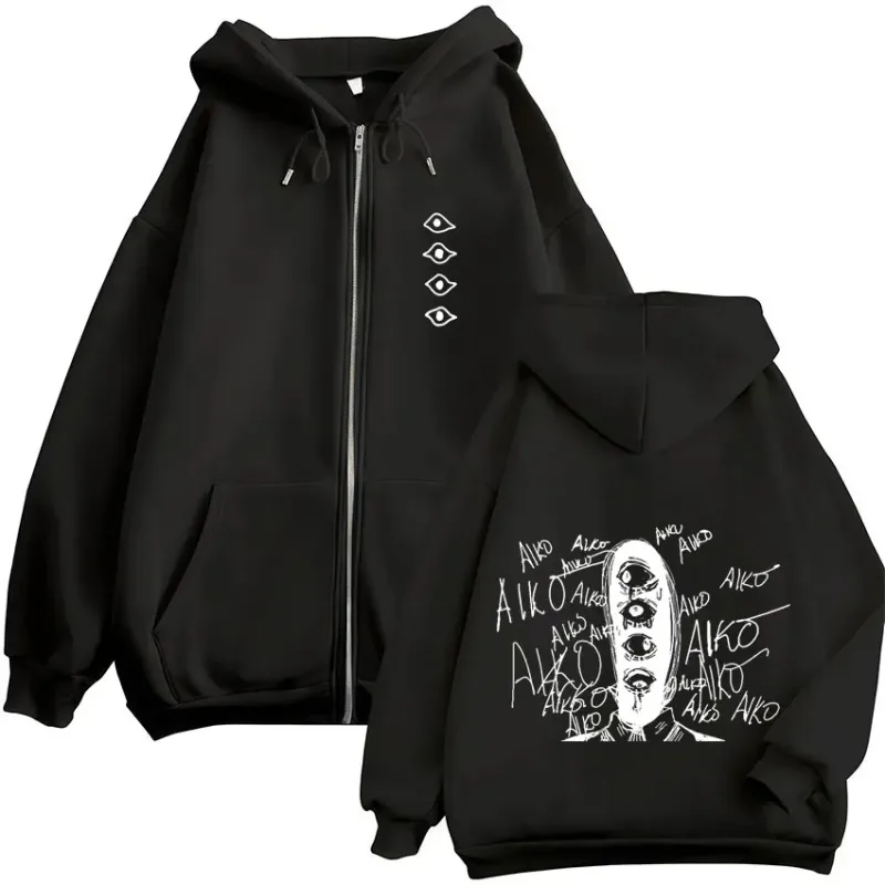 Oyasumi Goodnight Punpun Aiko Tanaka Manga Zipper Hoodies Men Women Clothing Fashion Oversized Zip Up Sweatshirts Jacket Coats — image 1
