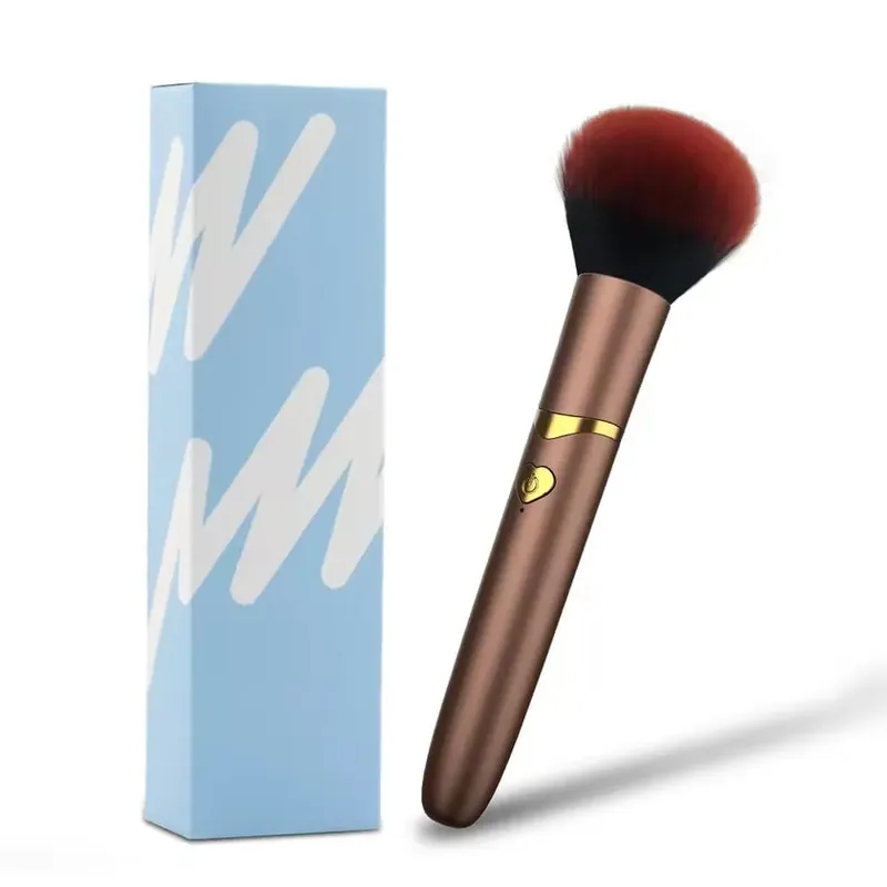 Vibrating Makeup Brush Massager Strong Shock Female Orgasm Clitoral Stimulator 7 Speed AV Wand Vibrator Adult Sex Toys for Women — image 9