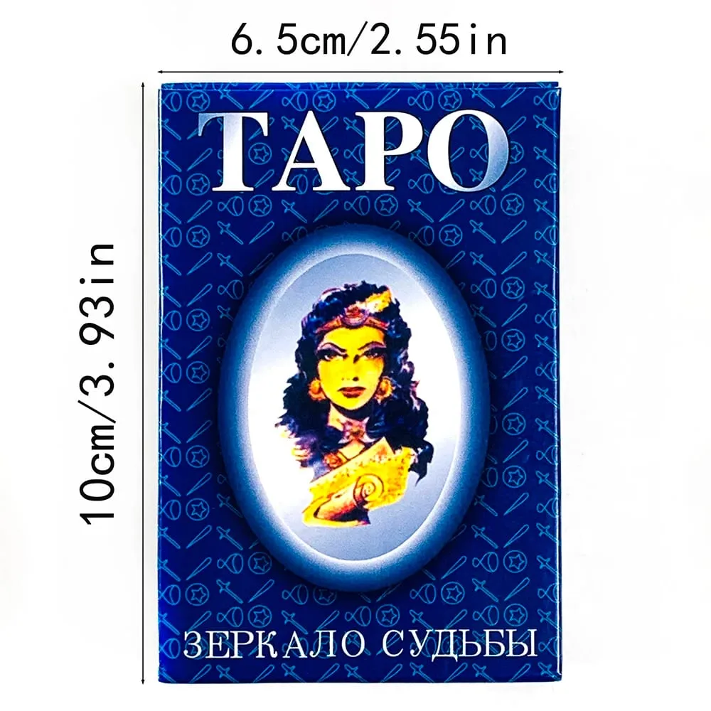 Russian Tarot Deck Family Leisure Gathering Card Game Fate Divination Board Playing Game Pocket Size Tarot Cards — image 6