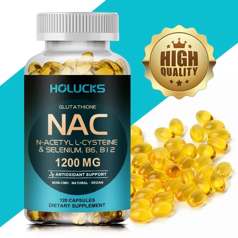 Κάψουλες NAC 1200mg - Υποστήριξη για την υγεία του δέρματος Κυτταρική ενέργεια Αντιοξειδωτική αποτοξίνωση Ενισχύει το ανοσοποιητικό Βελτίωση της πέψης — image 2