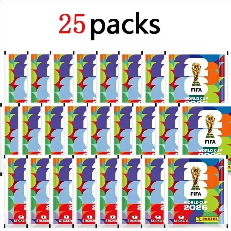 Collection officielle d'autocollants Panini de la Coupe du monde 2026 Jeux de cartes mystère Joueur de football à collectionner Pack aveugle Cadeau souvenir pour fan. — image 7