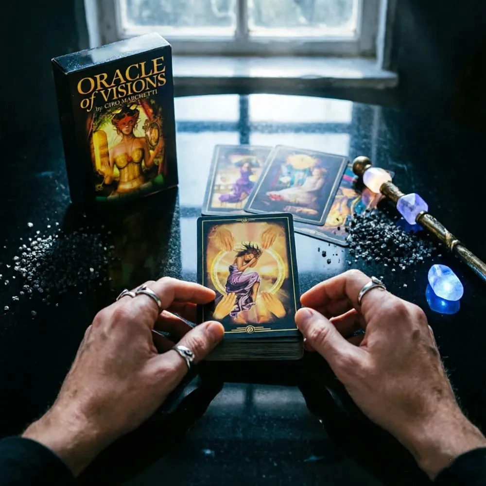 New Oracle Of Visions Cards 52 Deck Divination Metaphysics Oracle Cards Ideal For Travel Meditation & Spiritual Practices — image 3