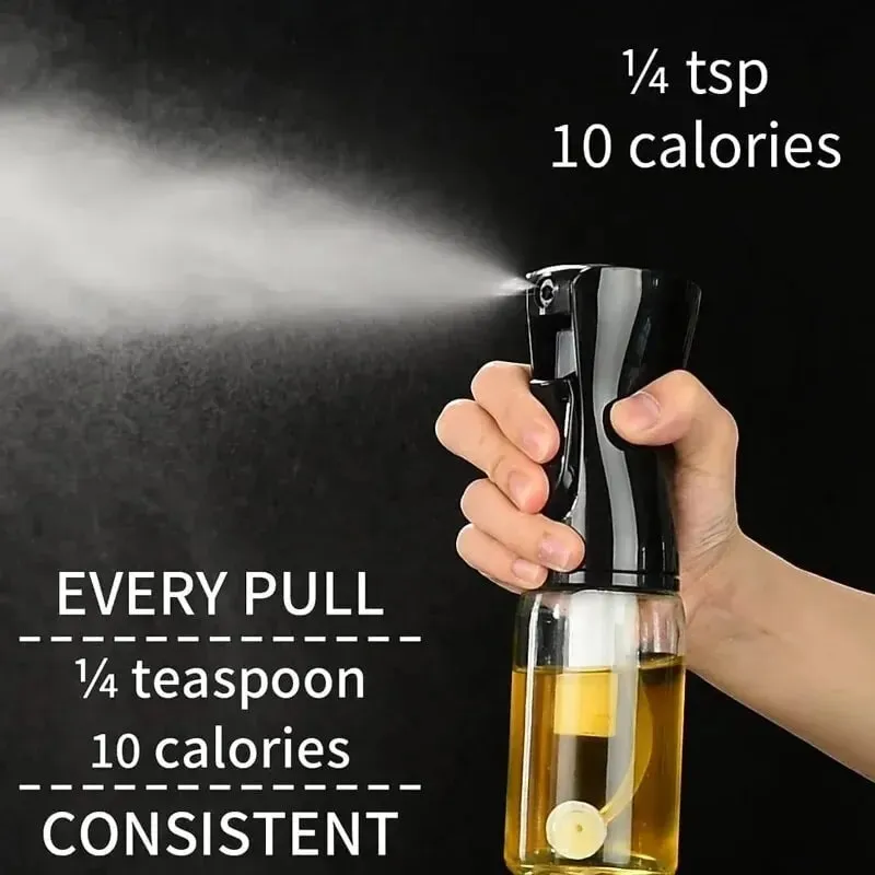 1Pc 200/300/500 ML Oil Spray Pot Kitchen Household Edible Olive Oil Spray Bottle Atomized Misty Oil Tank Air Fryer Spray Bottle — image 4