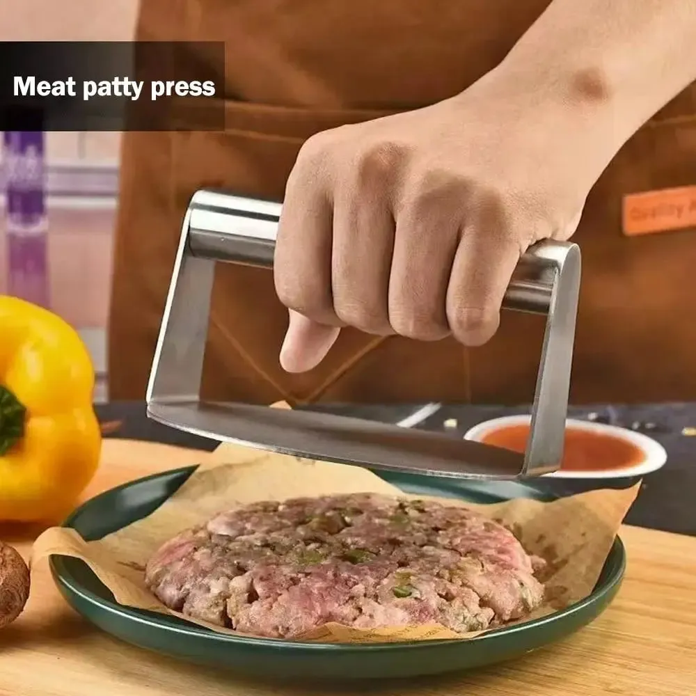1pc Stainless Steel Hamburg Meat Press Hamburger Press Kitchen Gadgets Meat Pie Make Kitchen Accessories Cooking Accessories — image 9