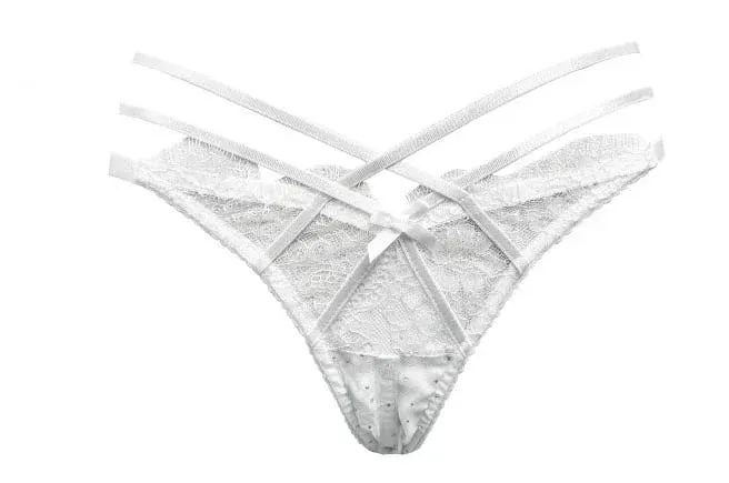 Summer Lace Embroidery Cross Tie Lingerie Set Sheer Mesh Push Up Bra Comfortable Daily Wear Underwear for Women Size 32-38 — image 14