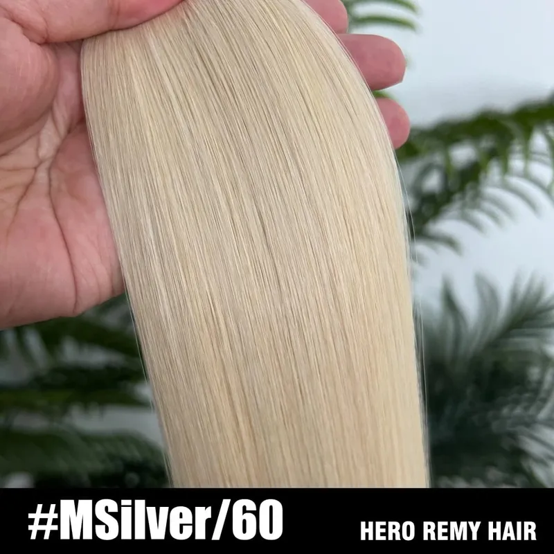 Tape in Hair Extensions Natural Human Hair 100% Invisible Double Sided Tapes On Hair Silky Straight Real Remy Hair Extensions 2g