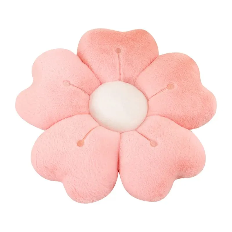 Plush Pillow Comfortable Daisy Flower Shaped - Cute Decorative Pad for Bed and Sofa Soft Polyester Fabric — image 6