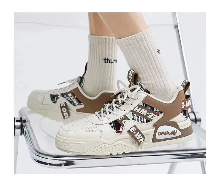 2026 Casual Sneakers New Fashion Leather Sneakers New Skateboard Mens Shoes Outdoor Running Sports Shoes Hiking Tennis Platform — image 5