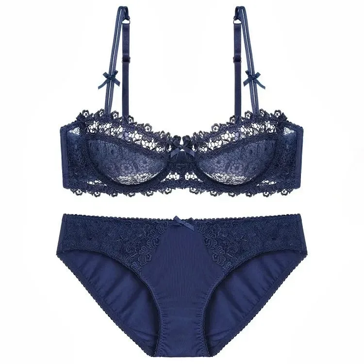 Amazon New Sexyredlace Bra Suit Summer Slimming Bras Thin Gathered Style Lingerie Other Materials Versatile Color Options — image 2