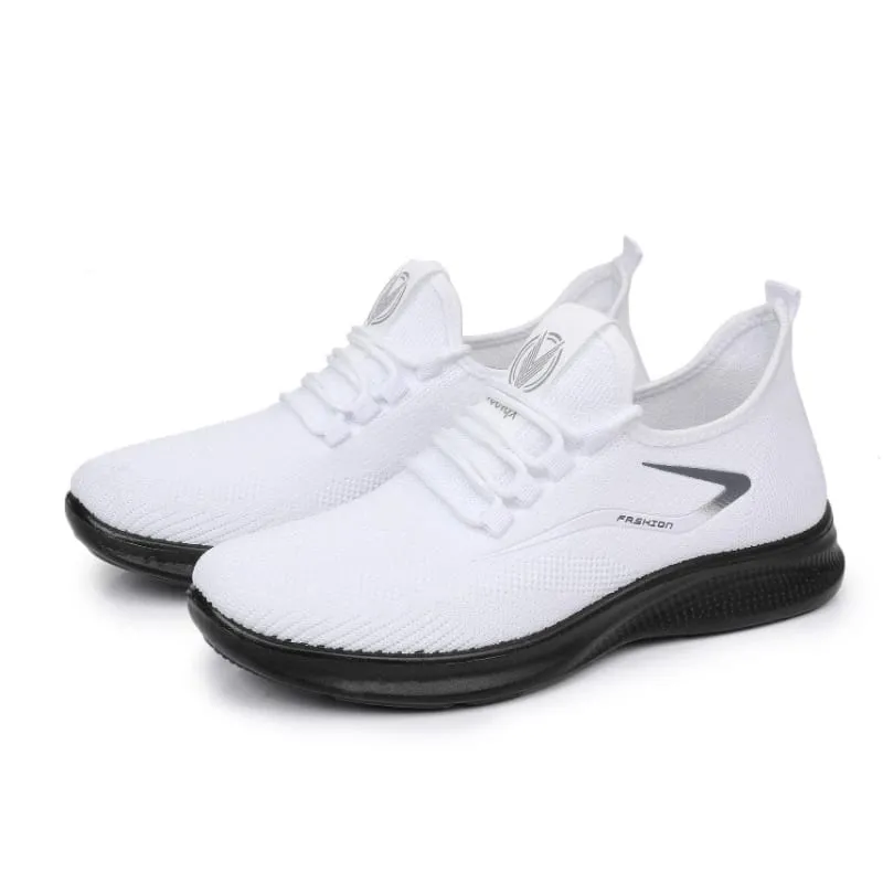 2026 New Arrival Breathable Air Knit Upper Slip On Shoes Flexible Soft Non Slip Sole Casual Running — image 5