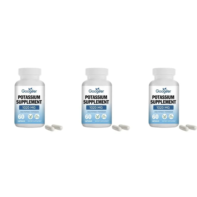 Googeer Potassium Capsules 1020 Mg High Potency Potassium Level Support Mineral Intake Gap Fill Bioavailability 60 Capsules — image 10