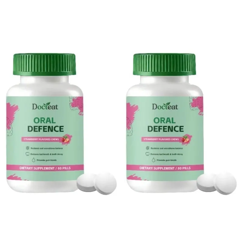 Oral Defence Chewable Tablets for Breath Freshness Support with Xylitol and Microcrystalline Hydroxyapatite for Adult 60 Pills — image 7