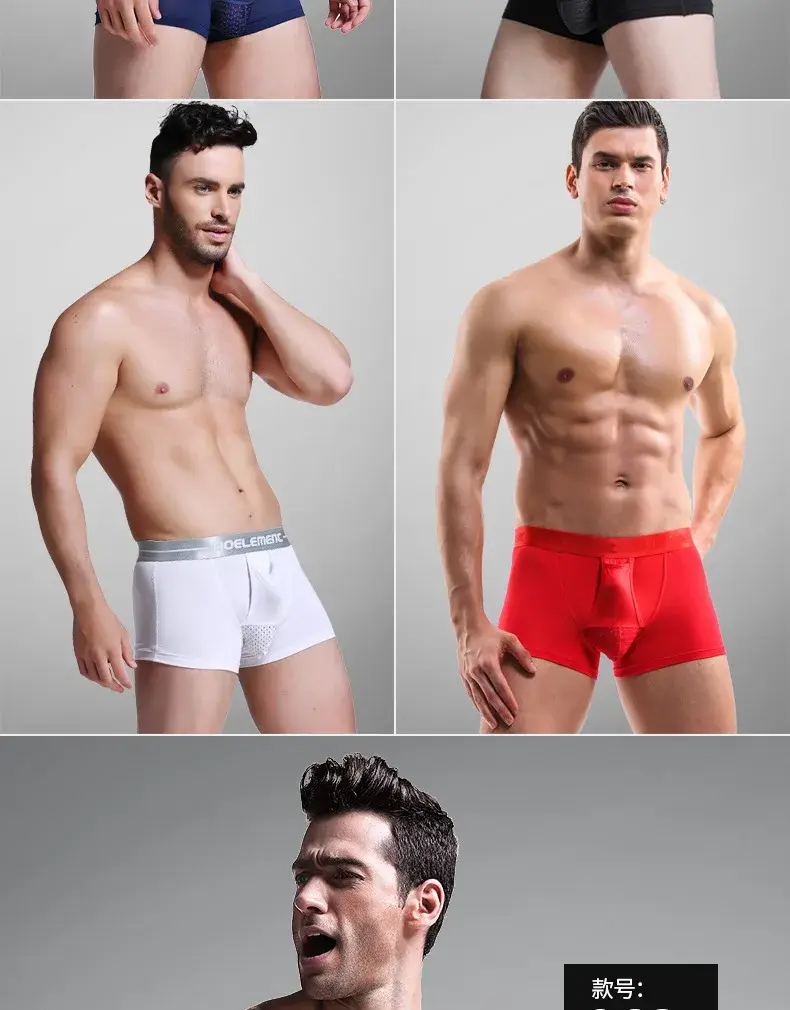 L-5XL Large Size Men Varicocele Underwear Scrotal Testicle Support Dual Pouch Boxer Spermatic Cord Bullet Separation Underpant