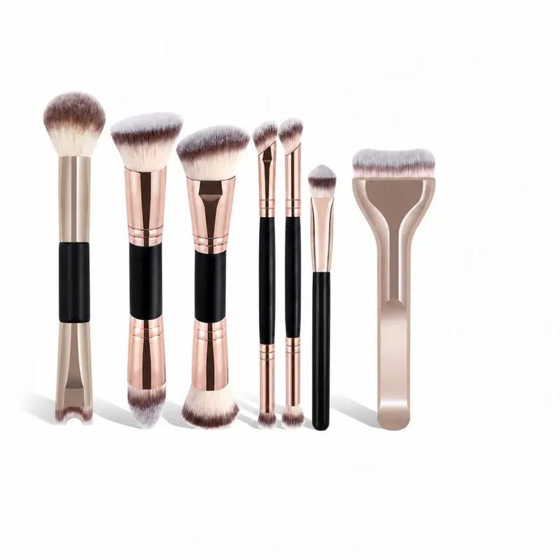 7pcs Professional Makeup Brush Set Foundation Brush Powder Brush Eye Shadow Brush Blending Brush Tool Soft to Face Travel — image 3