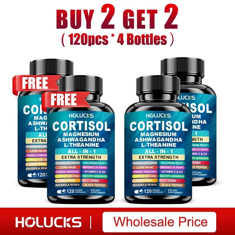Achetez-en 1, obtenez-en 1 gratuitement ! Les capsules de cortisol de qualité supérieure soutiennent l'équilibre des hormones, réduisent les bouffées de chaleur et favorisent un sommeil réparateur, sans OGM.