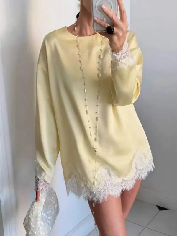 Elegant Women's Backless Yellow Satin Dresses Cross-back Design Long Slim Fit A-line Summer Dress 2026 New Vacation Travel Gowns