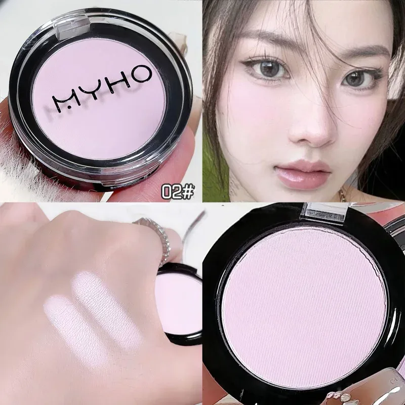 Mini Matte Smoky Blue Red Monochrome Eyeshadow Palette Natural White Light Highlighter For Delicate Eye Contouring Brightens — image 11