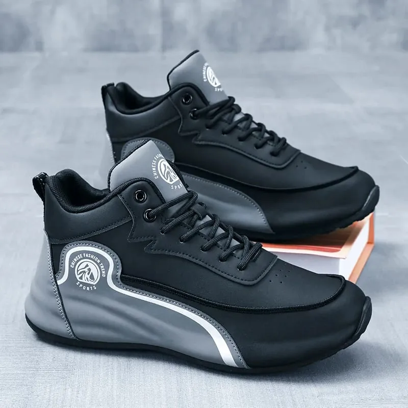 Men'S Shoes New Casual Sneakers Shock-Absorbing Breathable Running Shoes Men'S Wear-Resistant Thick-Soled Skate Shoes — image 4