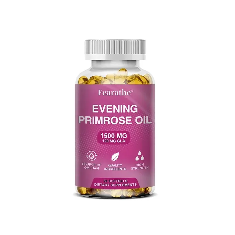 Capsule naturali di olio di enotera Antiossidante per il rafforzamento delle ossa, adatto alle donne per migliorare la salute endocrina