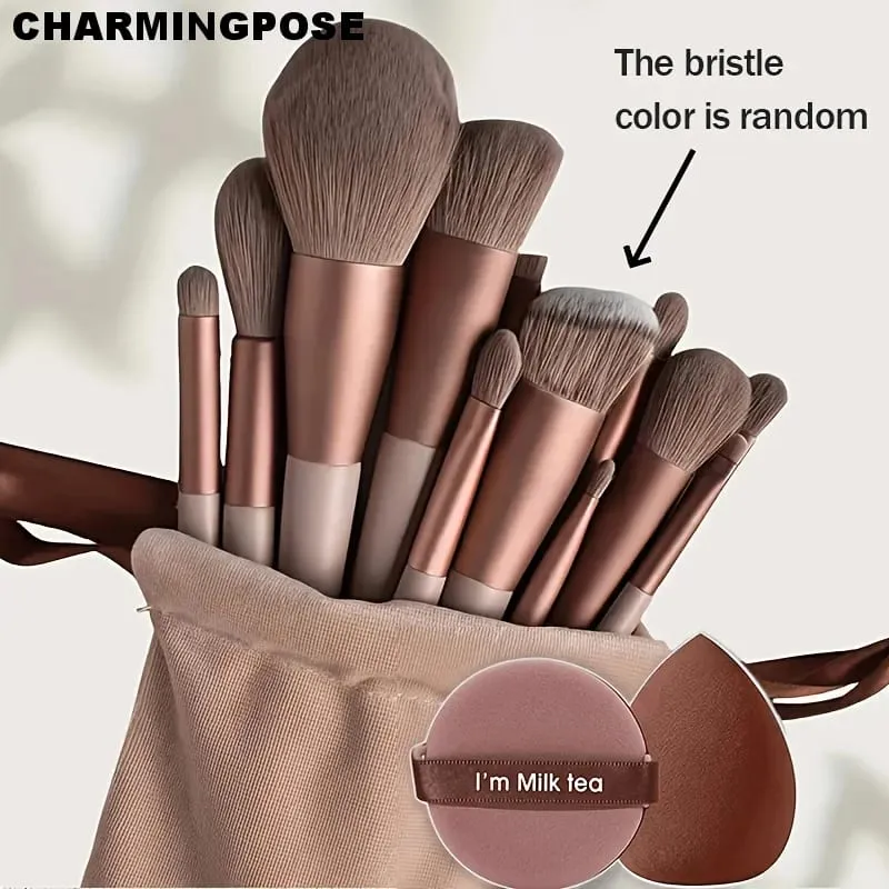 15PCS Professional Makeup Brush Set Soft Synthetic Hair Foundation Powder Blush Eyeshadow Brushes Complete Cosmetic Ma — image 1