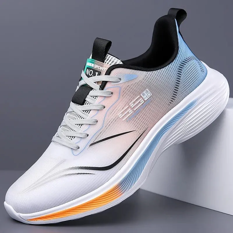 Men Running Walking Knit Shoe Casual Sneakers Breathable Sports Running Athletic Gym Lightweight Outdoor Women Shoes Size39-47 — image 8