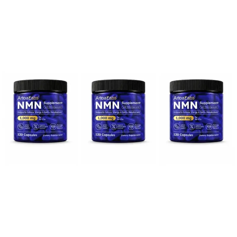 NMN Capsules NAD+ & Cellular Energy Support with TMG Quercetin Resveratrol Mitochondrial Function & Antioxidant Health 120 Count — image 9