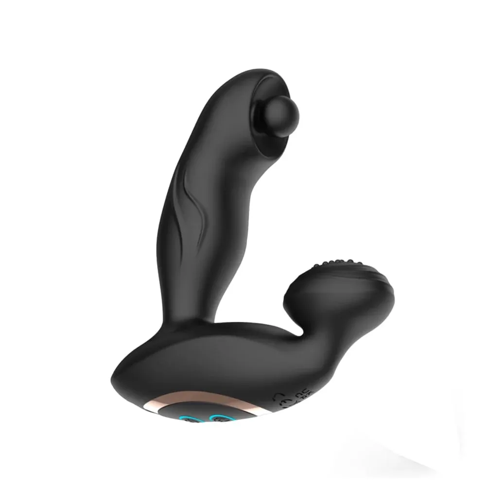 Anal Plug Vibrator Prostate Massager Remote Control Butt Plug Rotating Beads G Spot Sex Toys for Men Women Adults Goods — image 1