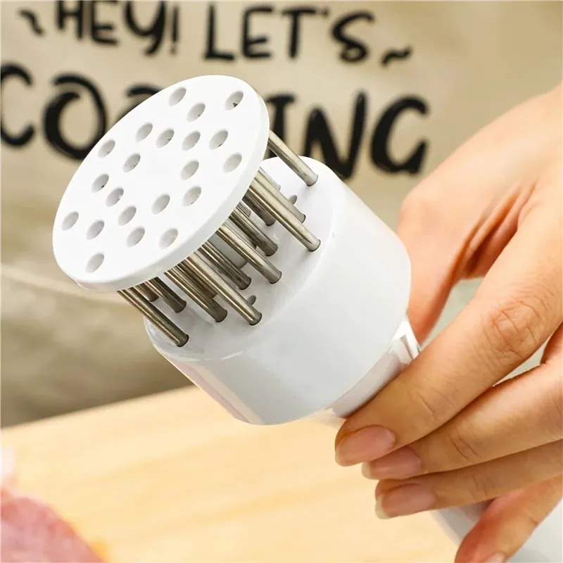 1PC Stainless Steel Steak Meat Tenderizer Hammer Loose Meat Needle Household Punching Daily Tendon Breaker Meat Inserting Needle — image 8