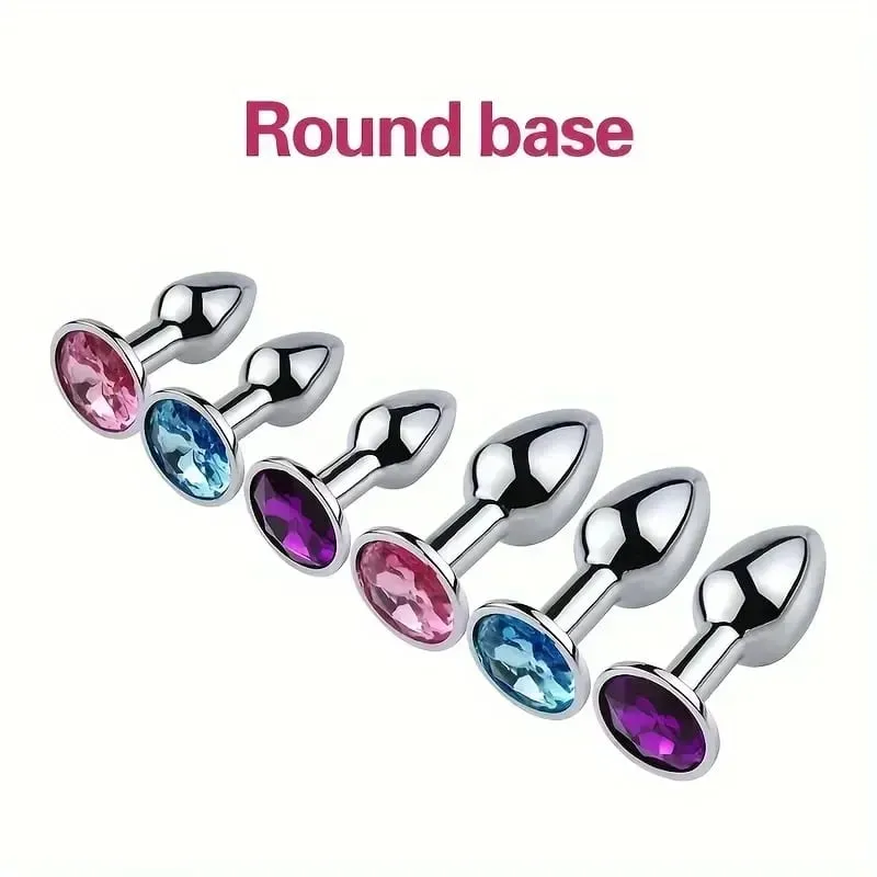 2026 Hot Metal Anal Plug Jewelry Base Beginner anal plug Plug Adult Toy Tail Female/Male Dildos Sex Toy Couples Adults Game — image 3