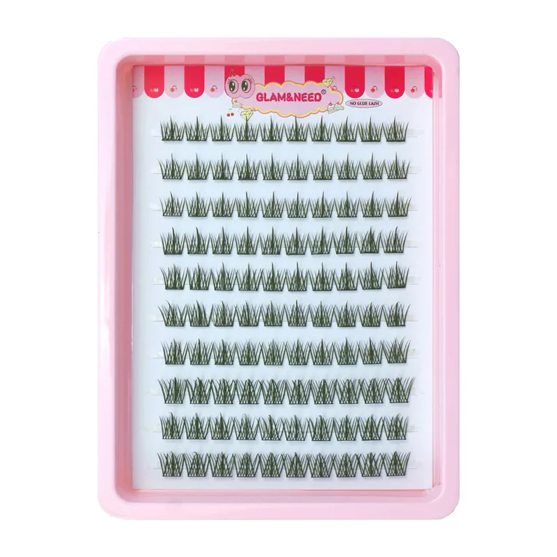 10 Rows Cat Eye Single Cluster Fake Eyelashes Natural Cosplay Makeup False Eyelashes Self-adhesive Natural Wispy Lash Extension — image 19