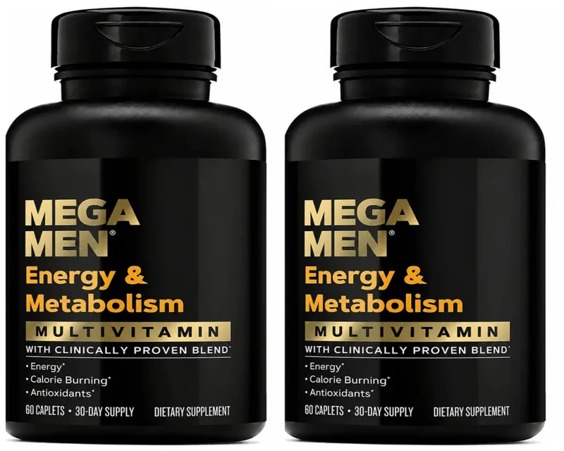 Mega Men Energy & Metabolism Multivitamin Caplets with Lutein Lycopene Zeaxanthin Antioxidants Vitamins Minerals 60 Caplets — image 8