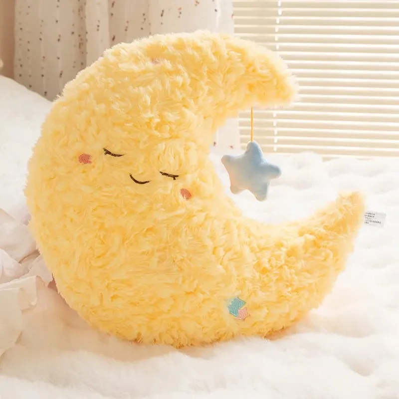 Weather Series Moon Plush Pillow Soft Fluffy Star Decor Sofa Back Cushion Cute Plush Toy Gift For Women Home Bedroom Decoration — image 11