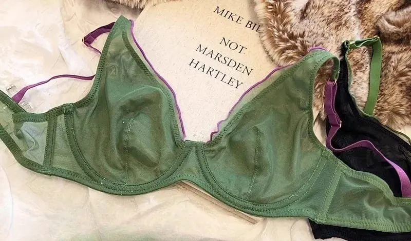 Sophisticated French Minimiser Bra Underwire Support Triangle Cups Non Padded Mesh Lingerie Set For Large Bust MOYISU Panty Set — image 16
