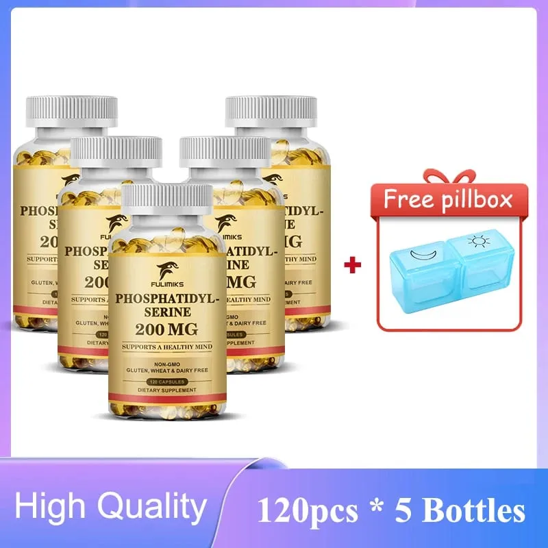 Premium Phosphatidyl Serine Capsules Support Memory Cognitive Concentration Reduces Stress Hormones & Fatigue Sharp Focus — image 10
