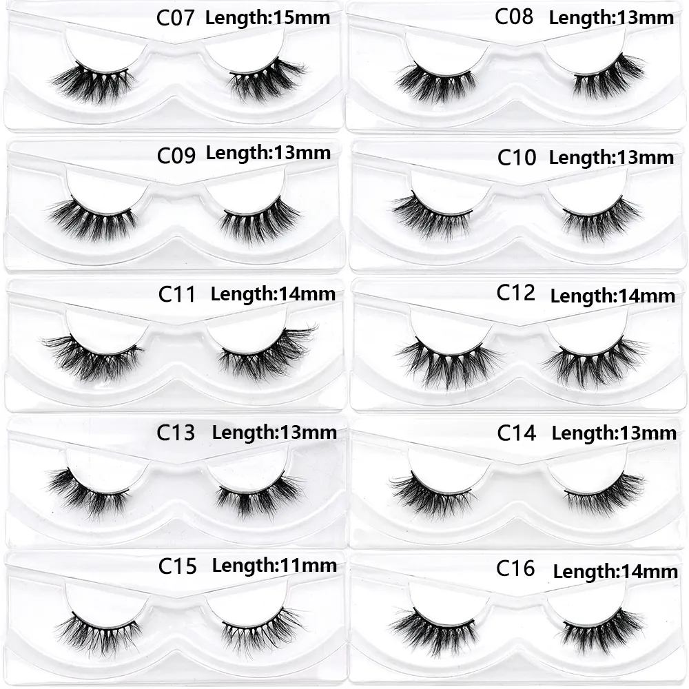 Bulk Items 10/30/60/100 Pairs Mink Half Lashes Natural Long Fluffy Wispy Half False Eyelashes Extension Lightweight Short Lashes