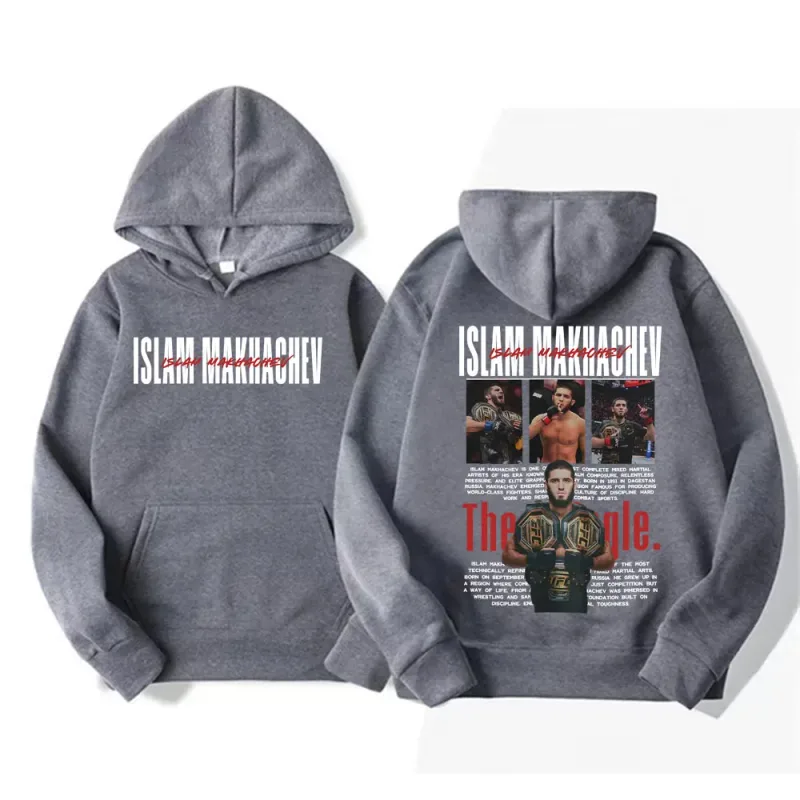 Limited Islam Makhachev Classic Graphic Sweatshirts Men Women Fashion Gothic Oversized Hoodies Casual High Quality Fleece Hoodie — image 8