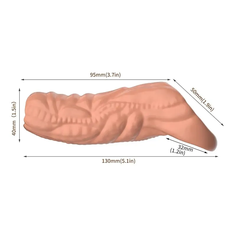 Thicken Penis Enlargement Sleeve Reusable Cock Ring Delay Ejaculation Penis Extender Condom Lock Ring Sex Toys Men Erotic Goods — image 14