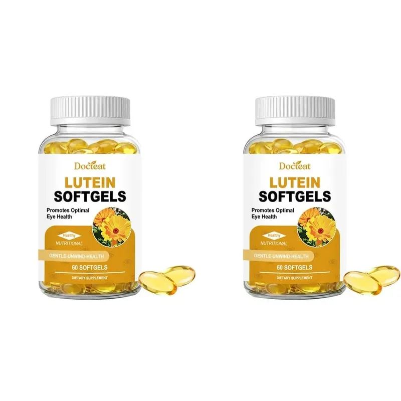 Docteat Lutein Zeaxanthin Softgels with Bilberry Fish Oil Astaxanthin Eye Health Daily Wellness Supplement for Adults60 Softgels — image 8