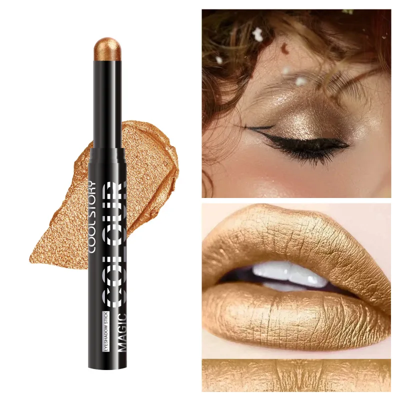 2 in 1 Eyeshadow Lipstick Stick Pencil Waterproof Glitter Brighten Matte Eye Shadow Makeup Pigment Eyeshadow Pen — image 21