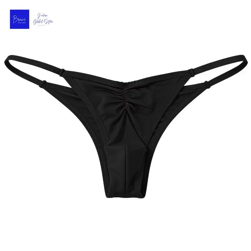 US Size Men's Ice Silk Thongs Briefs Sexy Low-Rise G-String Breathable Seamless T-Back Sports Fitness Underwear Plus Size — image 15
