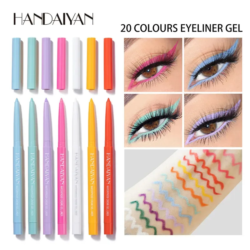 20 Colors Matte Eyeliner Waterproof Long Lasting Gel Liner Easy To Use Rotatable Eyeliner Colorful Eye Liner Eyes Makeup Tools — image 2