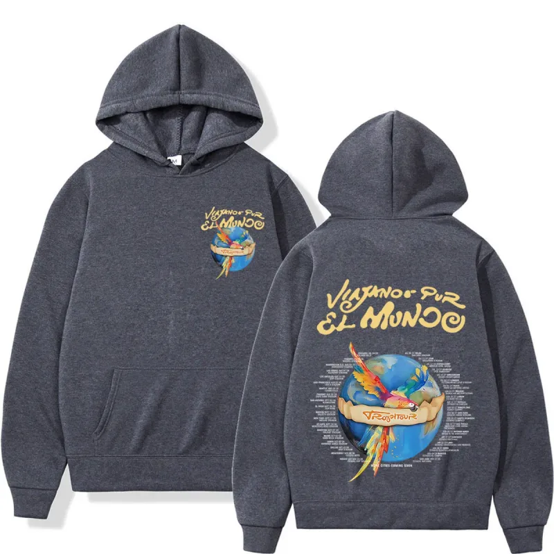 Karol G Viajando Por El Mundo Tropitour 2026 Graphics Hoodie Men Women Fashion Sweatshirts Casual Oversized Pullovers Fan Gifts — image 5