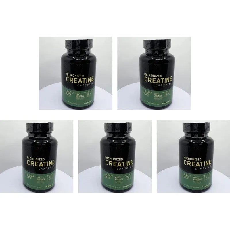 Micronized Creatine Capsules 100% Pure Creatine Monohydrate Muscle Building Support for Adults Sports Per Container 60 Capsules — image 11